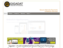 Tablet Screenshot of gigadatsolutions.com